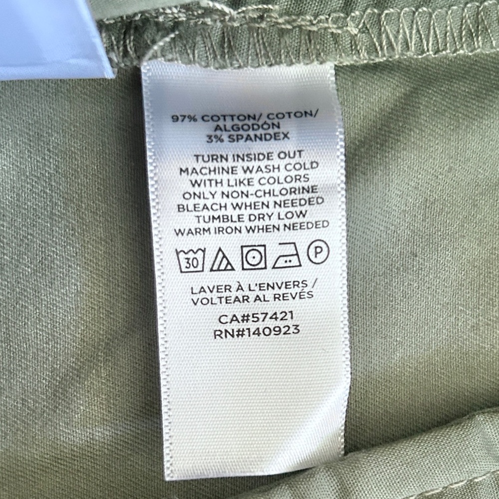 NWT Loft The Slim Monroe Olive Green Chino Ankle Pants 14 - Picture 6 of 8